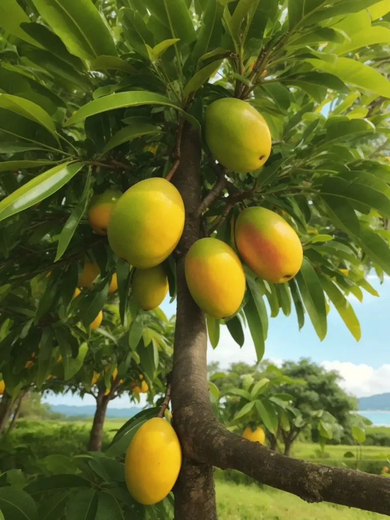 mango on tree images